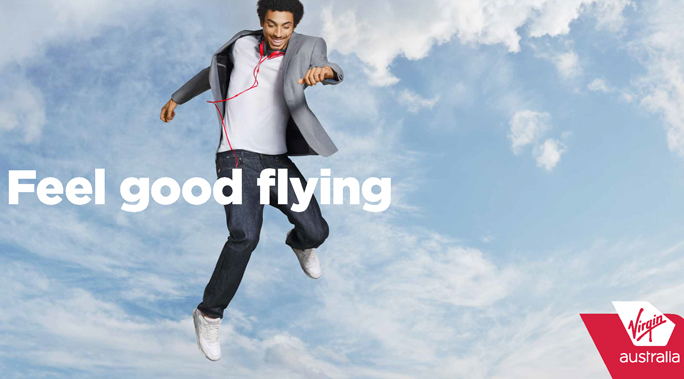 Feel Good Flying photographed by Michael Corridore for Virgin